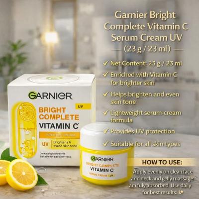 GARNIER BRIGHT COMPELETE VITAMIN C SERUM CREAM